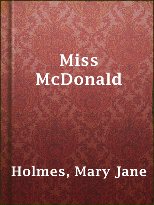 Cover image for Miss McDonald